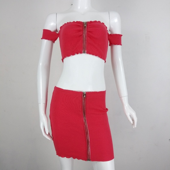 NWT 2pc Crop top and mini - Small - Picture 1 of 6